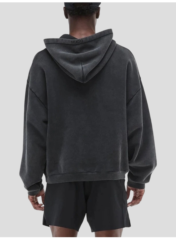 men's vintage wash hoodie - detail view 2