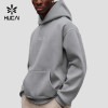 Custom Men's Heavyweight Polyester Knit Training Hoodie for Activewear Brands
