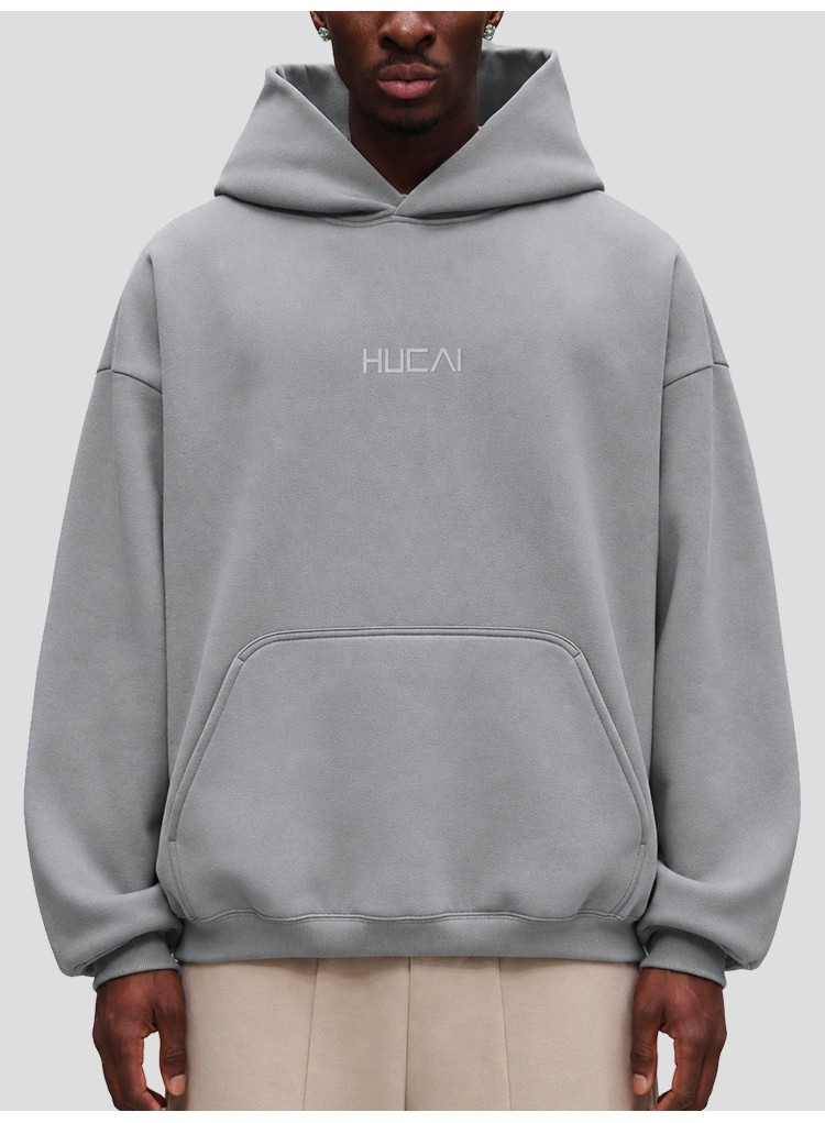men's heavyweight training hoodie - detail view 1