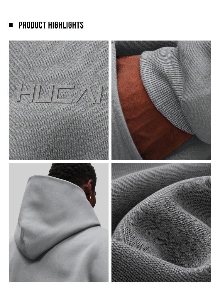 men's heavyweight training hoodie - detail view 4