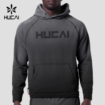 Custom Men's Raglan Sleeve Sun Fade Training Hoodie for Activewear Brands