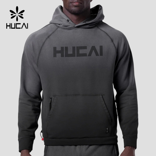 Custom Men's Raglan Sleeve Sun Fade Training Hoodie for Activewear Brands