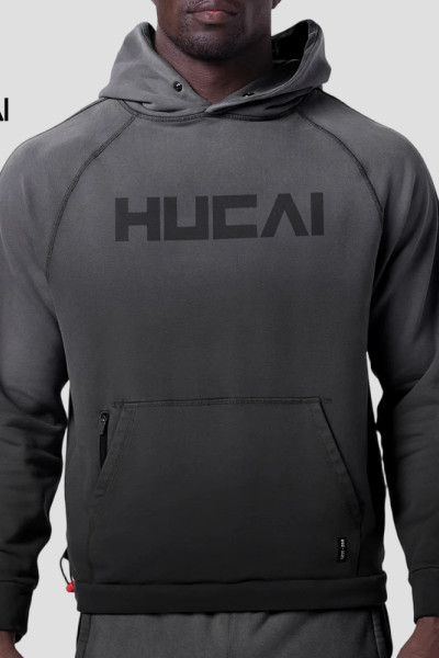 Custom Men's Raglan Sleeve Sun Fade Training Hoodie for Activewear Brands