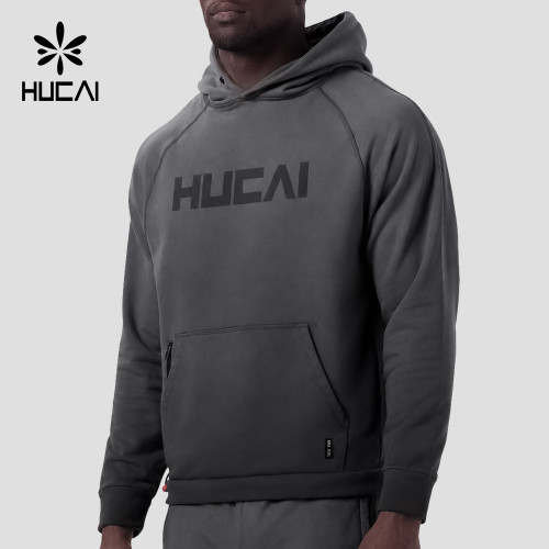 Custom Men's Raglan Sleeve Sun Fade Training Hoodie for Activewear Brands