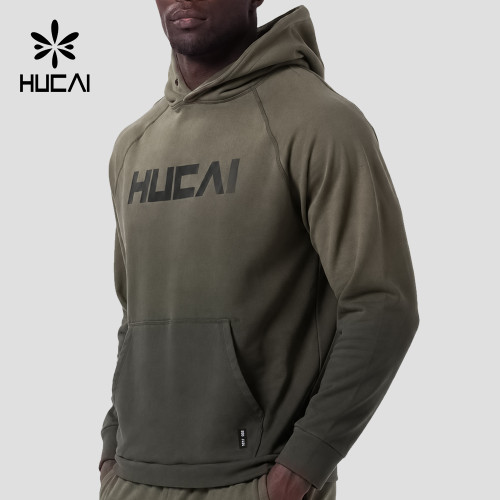 Custom Men's Raglan Sleeve Sun Fade Training Hoodie for Activewear Brands