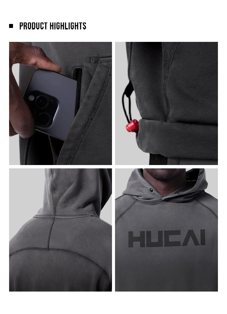 men's sun fade hoodie - detail view 4