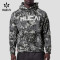 Custom Men's Pixel Camo Raglan Training Hoodie with Zip Pouch for Activewear Brands