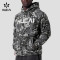 Custom Men's Pixel Camo Raglan Training Hoodie with Zip Pouch for Activewear Brands