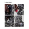 Custom Men's Pixel Camo Raglan Training Hoodie with Zip Pouch for Activewear Brands