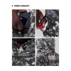 Custom Men's Pixel Camo Raglan Training Hoodie with Zip Pouch for Activewear Brands