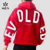 Custom Men's Oversized Hoodie with Back Graphic Print for Activewear Brands
