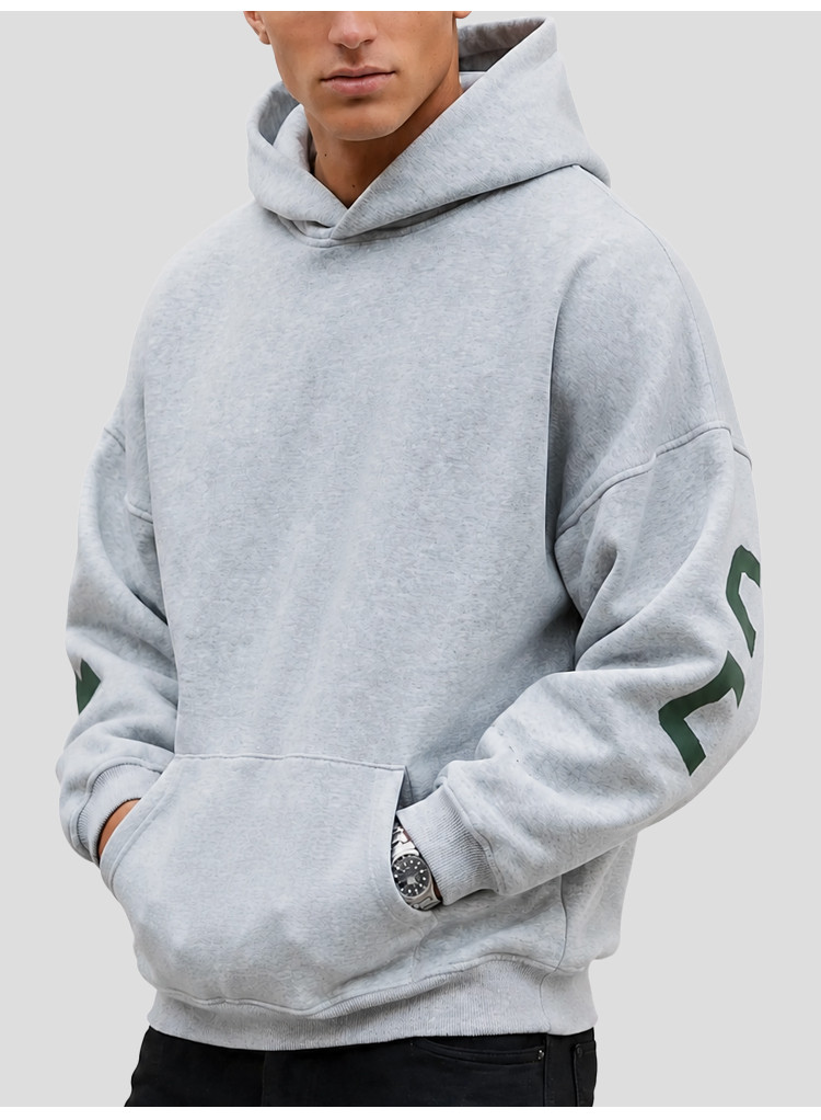 men's oversized graphic hoodie - detail view 3