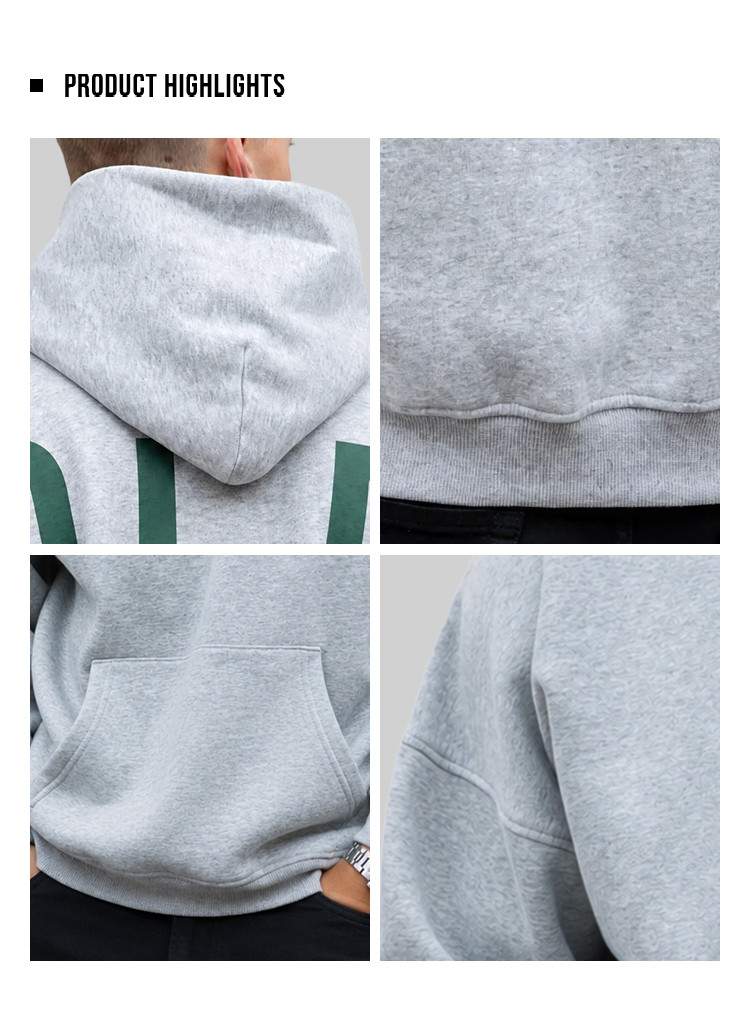 men's oversized graphic hoodie - detail view 4