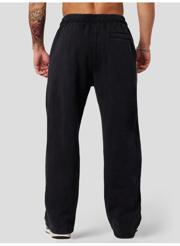 mens wide leg sweatpants - detail view 2