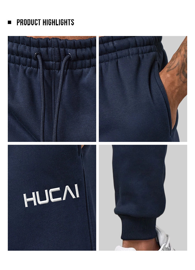 mens fleece joggers - detail view 4