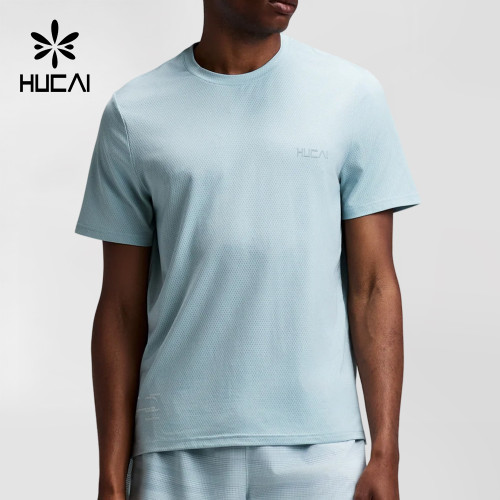 Custom Men's Open Mesh Short Sleeve Run Tee for Activewear Brands