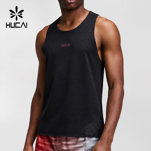 Custom Men's Cropped Racerback Running Tank Top for Activewear Brands