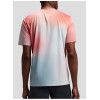 Custom Men's Tricolour Gradient Sports T-Shirt for Activewear Brands