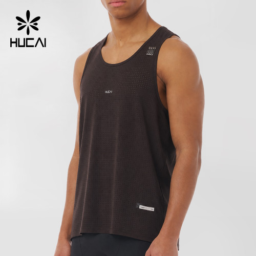 Custom Men's Laser Perforated Performance Tank Top for Activewear Brands