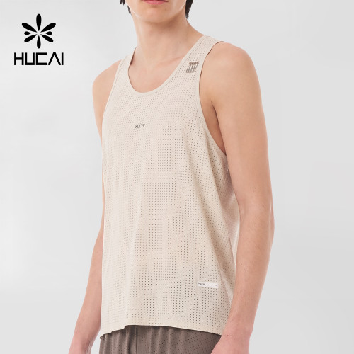 Custom Men's Laser Perforated Performance Tank Top for Activewear Brands
