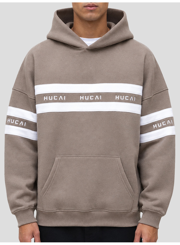 men's colour block hoodie - detail view 2