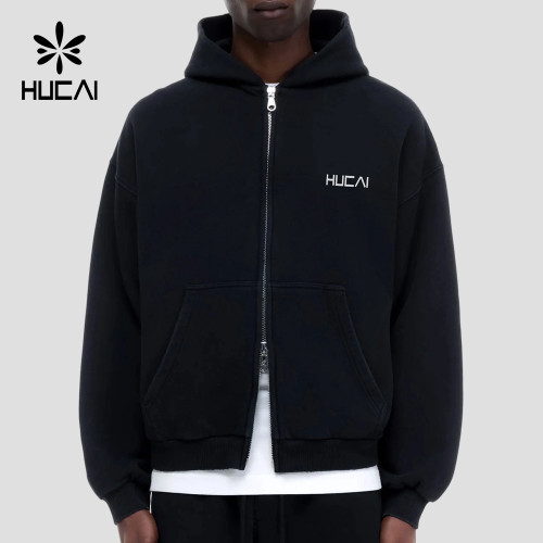 Custom Men's 420 GSM Full Zip Hoodie with Two Way Zip for Activewear Brands