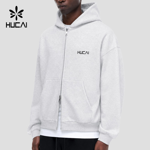 Custom Men's 420 GSM Full Zip Hoodie with Two Way Zip for Activewear Brands