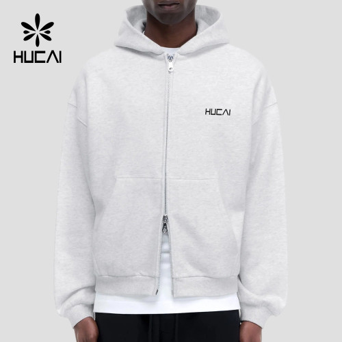 Custom Men's 420 GSM Full Zip Hoodie with Two Way Zip for Activewear Brands