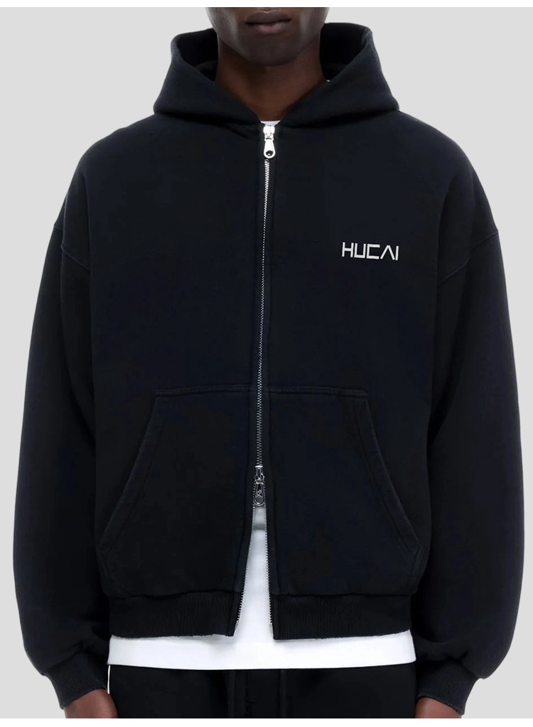 men's full zip hoodie - detail view 2
