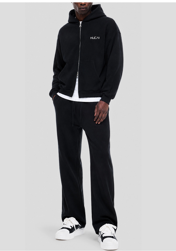 men's full zip hoodie - detail view 4