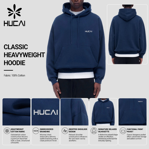 Custom Men's Cotton Pullover Hoodie with Kangaroo Pocket for Activewear Brands