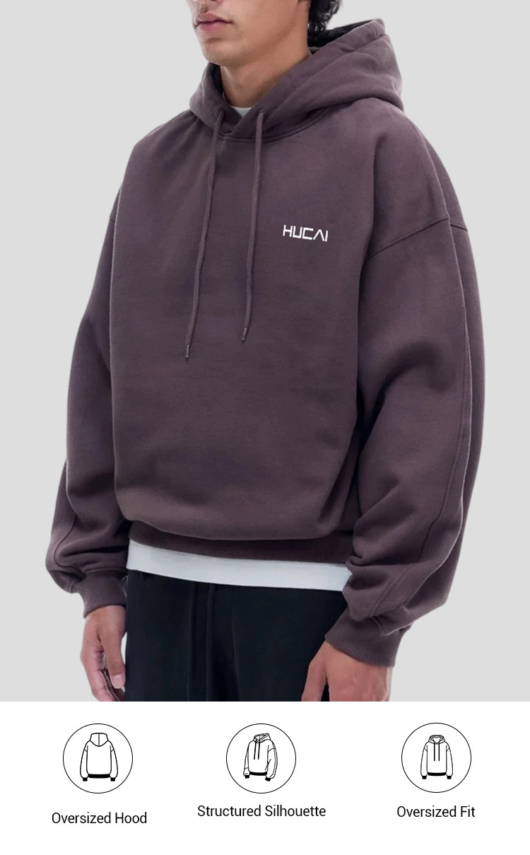 men's streetwear pullover hoodie - detail view 1