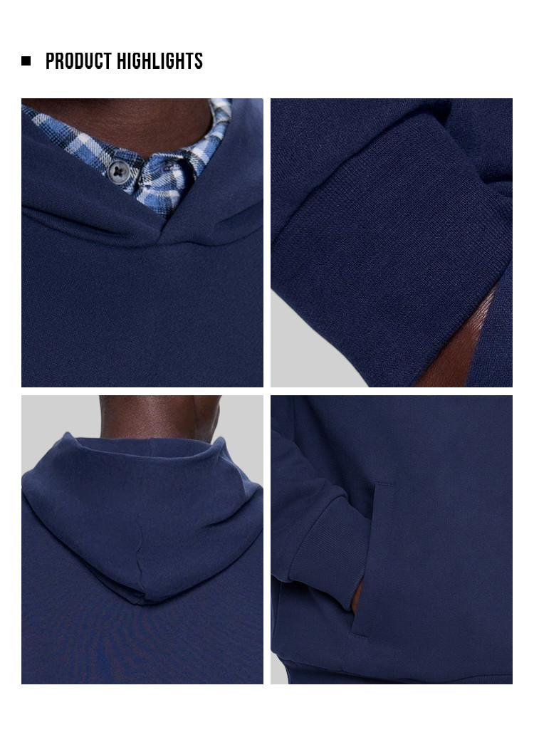 men's midweight hoodie - detail view 4