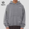 Custom Men's 375 GSM Garment Dyed French Terry Hoodie for Activewear Brands