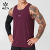 Custom Men's Perforated Running Tank Top with Bonded Neckline for Brands