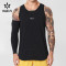 Custom Men's Perforated Running Tank Top with Bonded Neckline for Brands