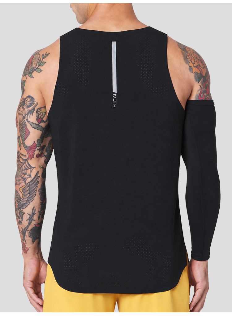 mens running tank top - detail view 2