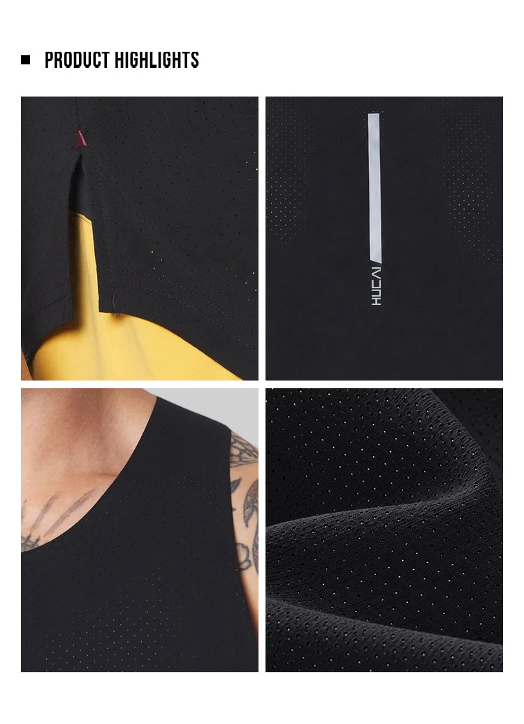 mens running tank top - detail view 3