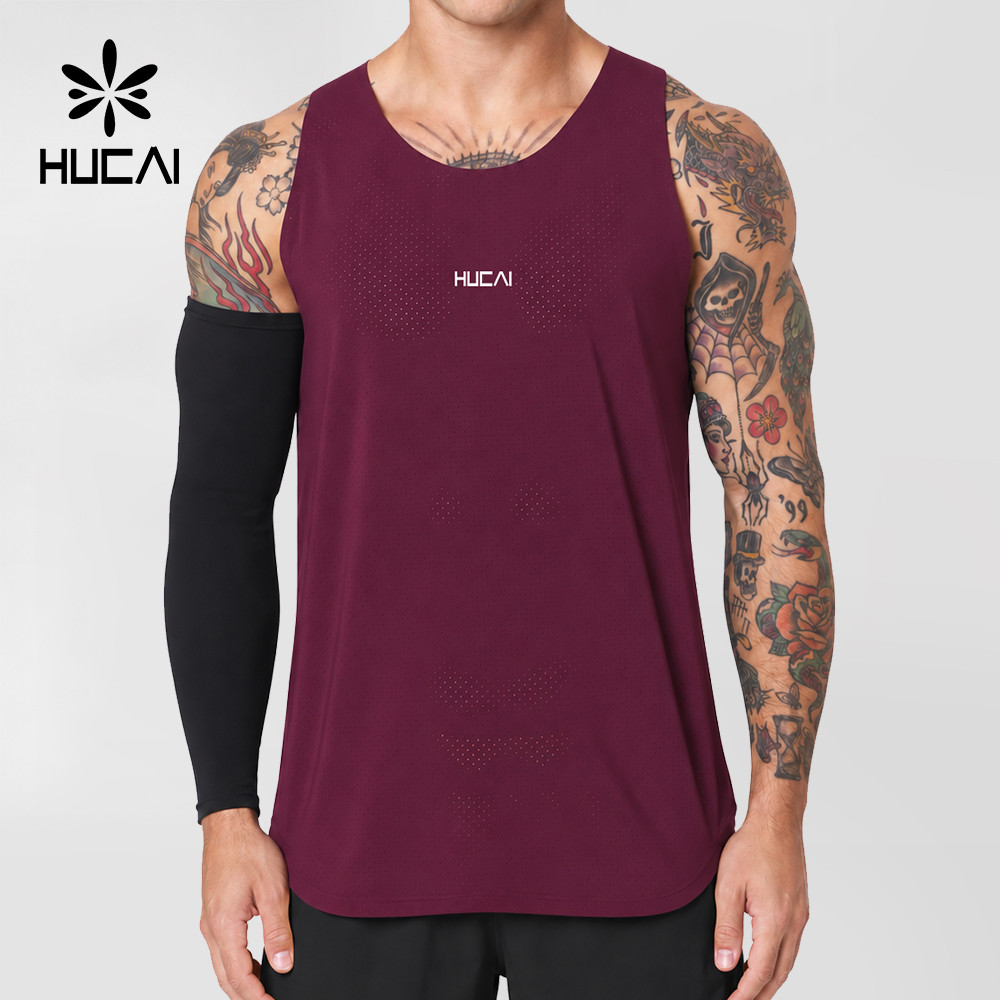 mens running tank top - detail view 4
