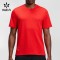 Custom Men's Micromesh Run Tee in Poppy Red with Tonal Chest Wordmark
