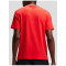 Custom Men's Micromesh Run Tee in Poppy Red with Tonal Chest Wordmark