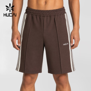 Custom Men's Club Shorts with Contrast Side Stripes for Activewear Brands