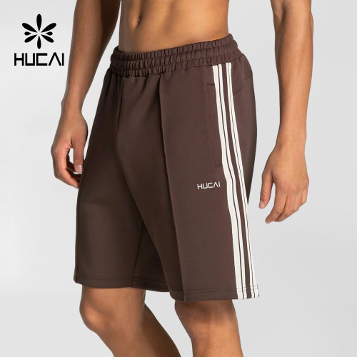 Custom Men's Club Shorts with Contrast Side Stripes for Activewear Brands