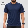 Custom Men's Ribbed Trim Training Tee with Sleeve Logo for Activewear Brands