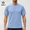 Custom Men's Ribbed Trim Training Tee with Sleeve Logo for Activewear Brands