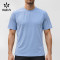 Custom Men's Ribbed Trim Training Tee with Sleeve Logo for Activewear Brands