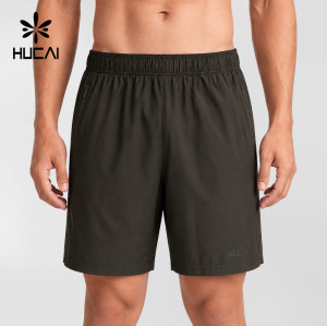 Custom Men's 7 Inch Training Shorts with Zip Side Pockets for Activewear Brands