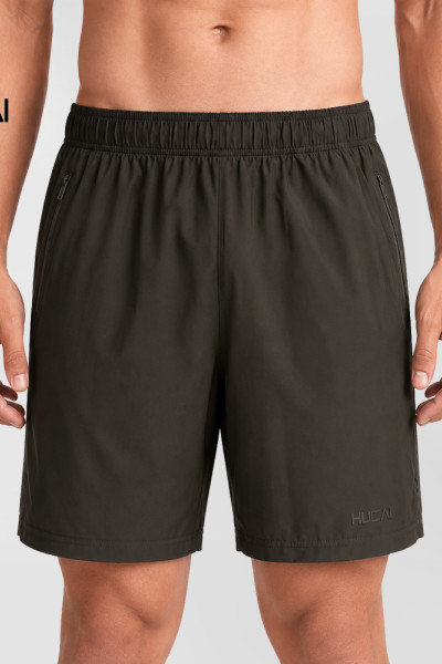 Custom Men's 7 Inch Training Shorts with Zip Side Pockets for Activewear Brands