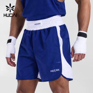 Custom Men's Boxing Shorts with Laser Perforated Side Panels for Activewear Brands