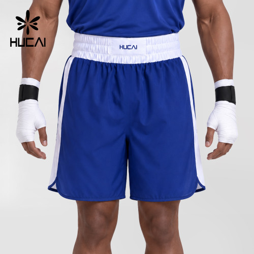 Custom Men's Boxing Shorts with Laser Perforated Side Panels for Activewear Brands